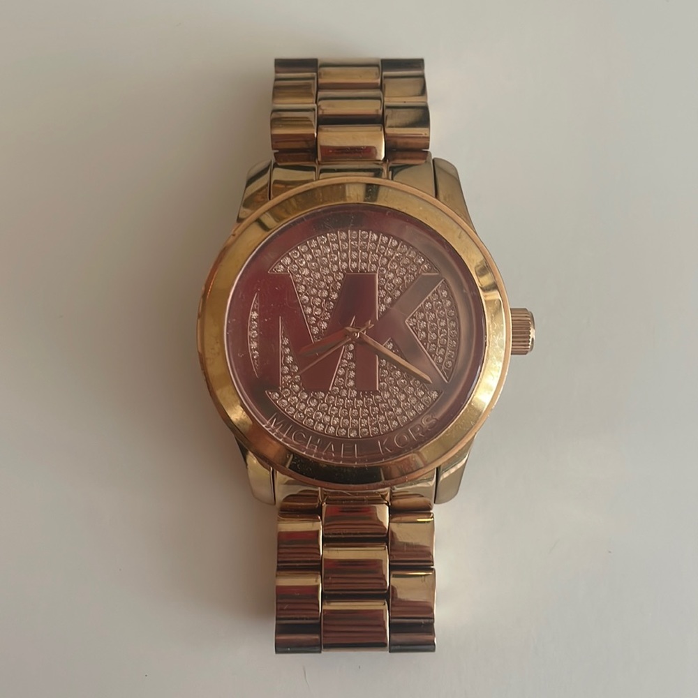Rose gold Michael Kors Women’s Runway watch